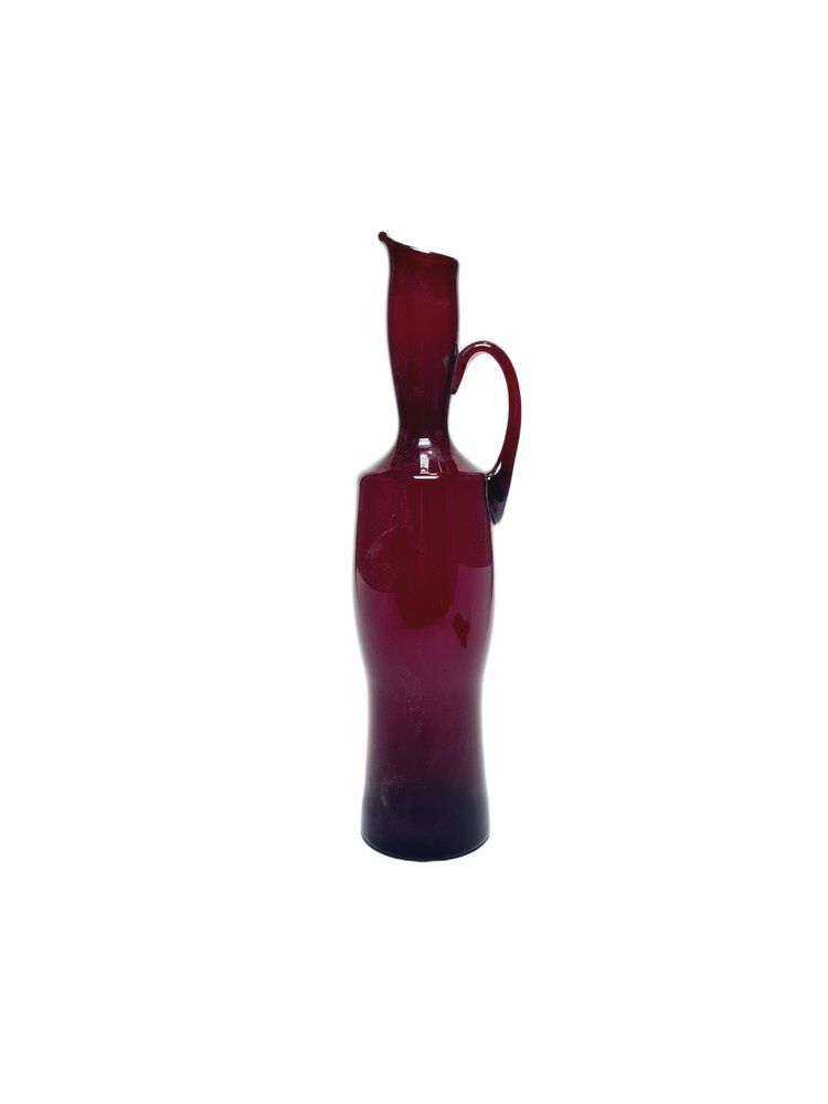 Postmodern jug by Zbigniew Horbowy for Sudety Glassworks, Poland, 1970s