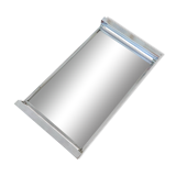 Antique rectangular tray in silver and mirror color