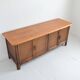 Buffet / Wooden and rattan sideboard 1960s / 1970s vintage
