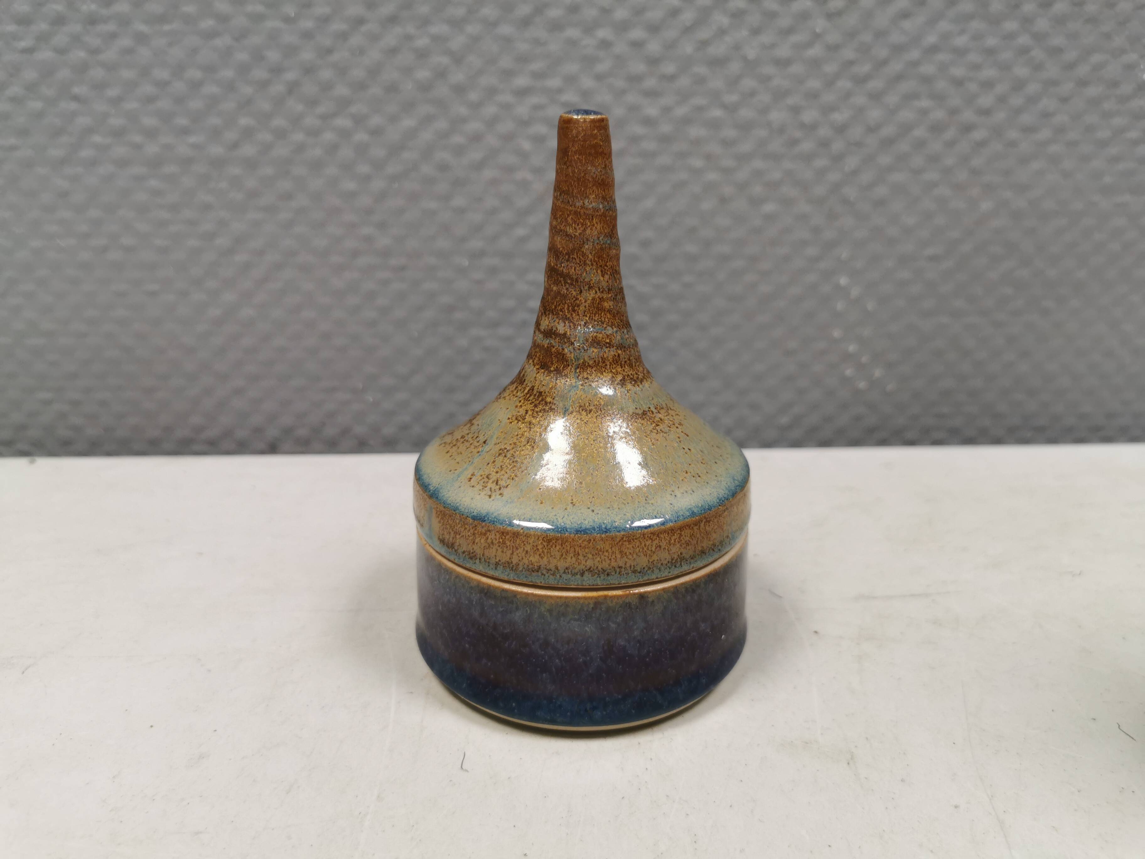 An incredibly beautiful lidded jar from Hampen Keramik, Denmark 1990s