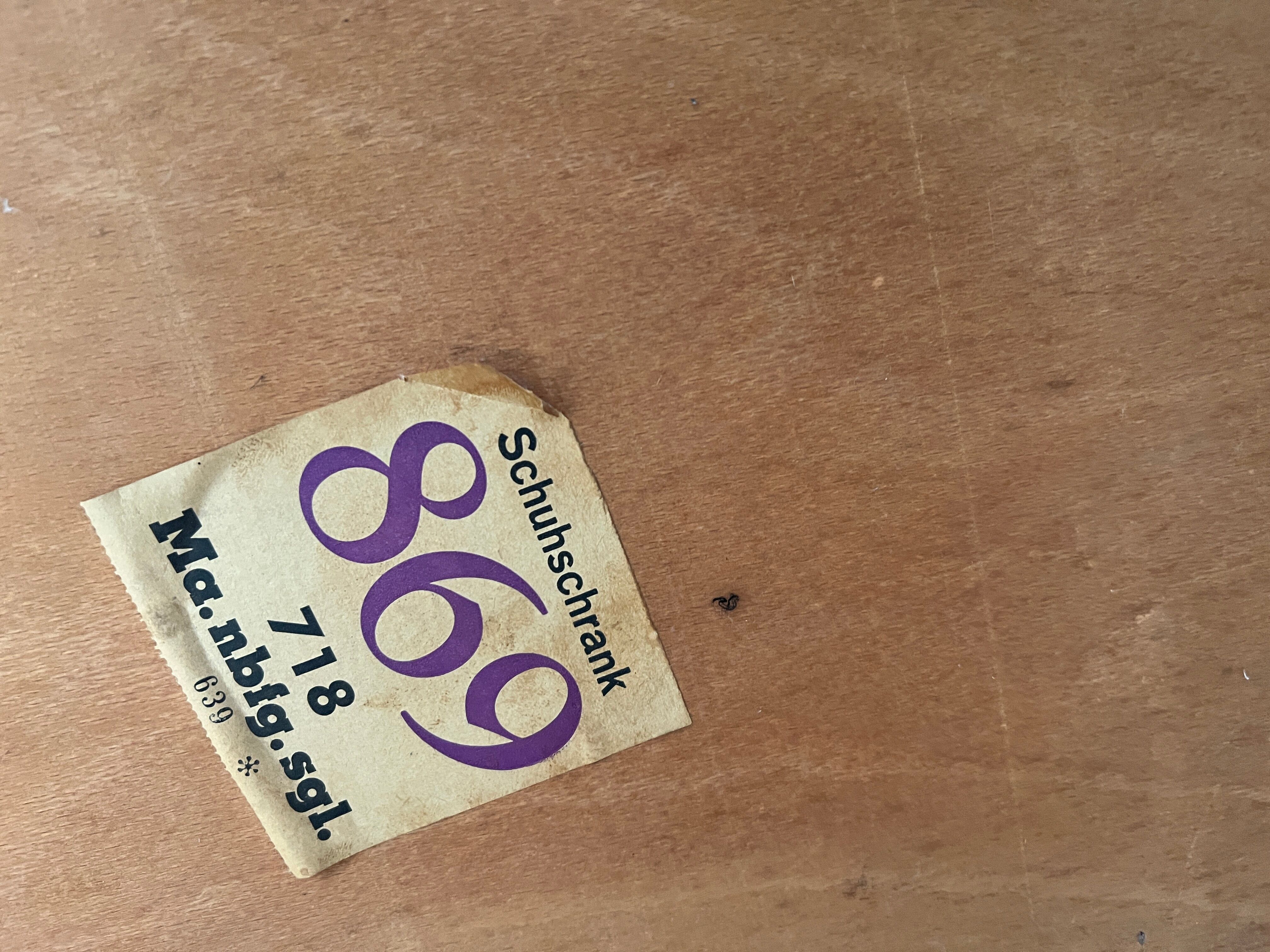 Vintage shoe cabinet