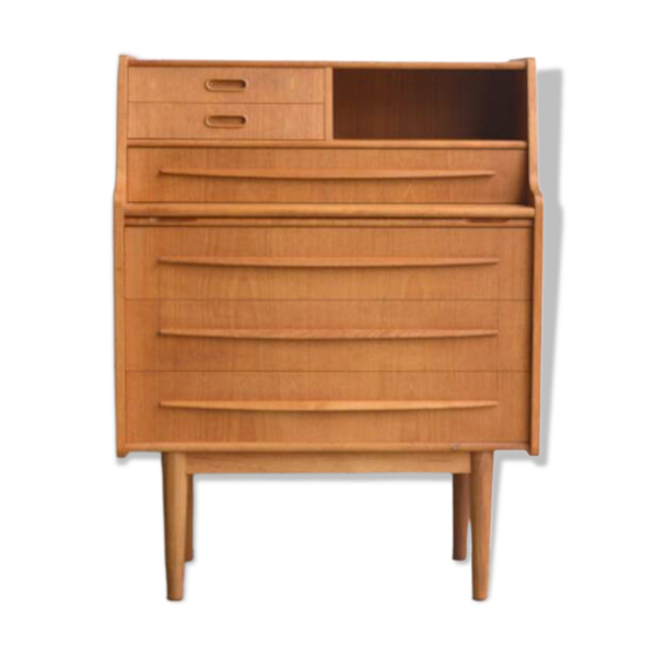 Secrétaire en teck danois 76 cm