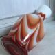 Opaline vase Murano 30 cm