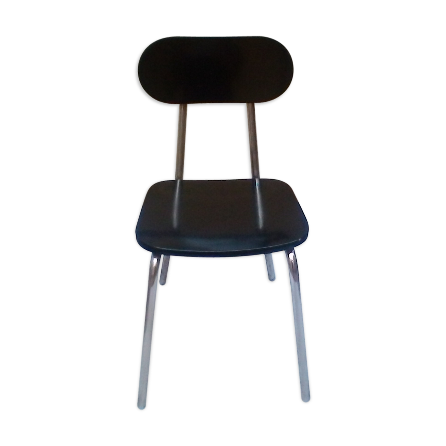 Vintage chair in black formica
