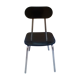 Chaise vintage en formica noir