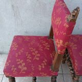 Paire de chaises Louis XIII en noyer