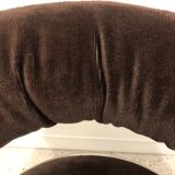 Fauteuil velours année 70 pivotant