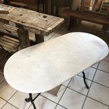 Table de bistrot en marbre