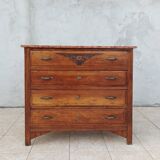 Art Deco walnut commode