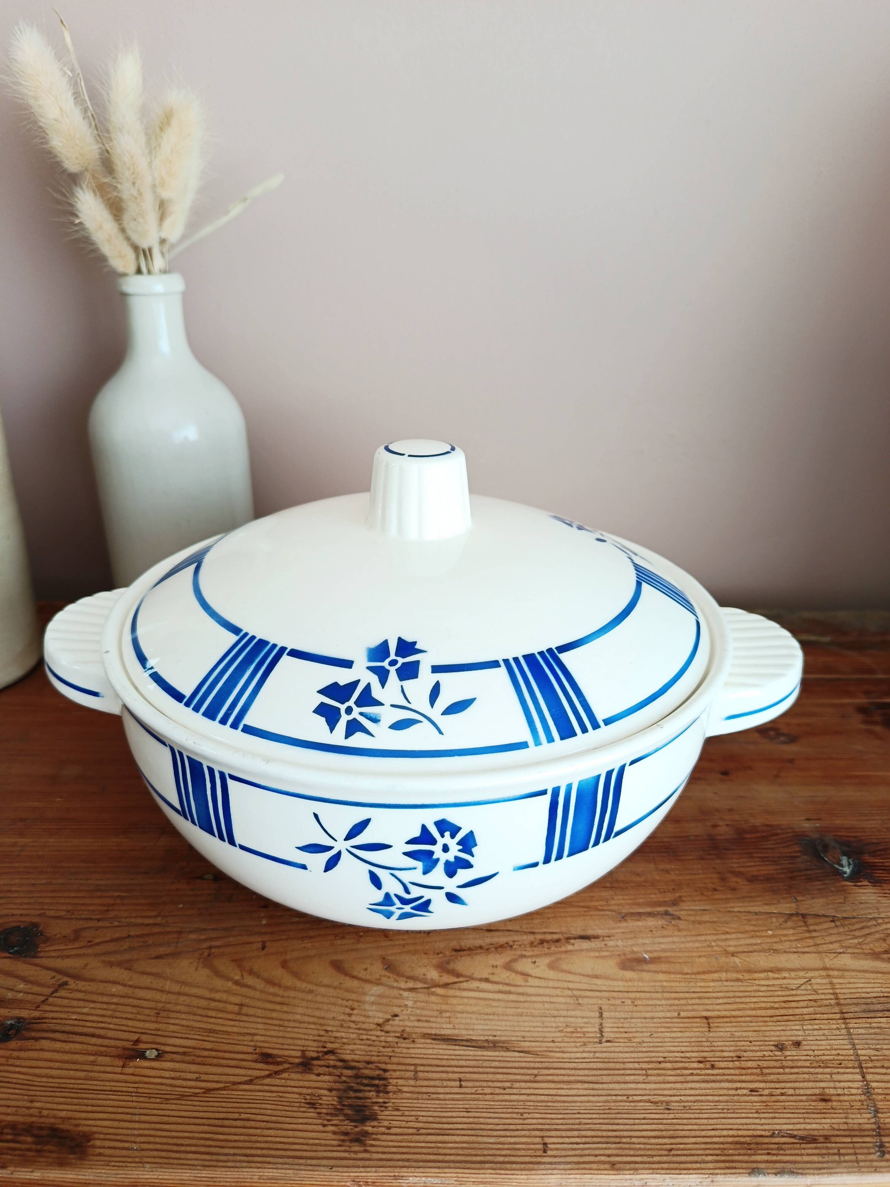 Badonviller earthenware soup tureen