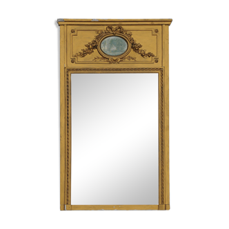 Golden wooden mirror 85x146cm