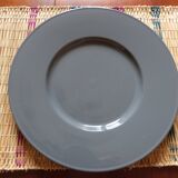 Set of 8 anthracite gray presentation plates from Christofle Paris