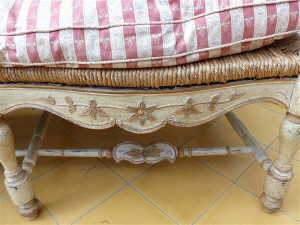 Radassier  Provençal en bois canapé banquette