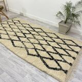 Handmade wool Berber rug 250 X 120 CM