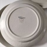 6 Saint-Amand stoneware dinner plates, Sologne pattern