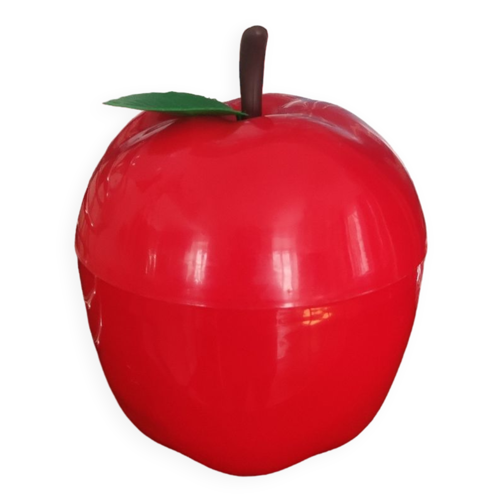 Red ice cube apple