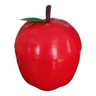 Red ice cube apple