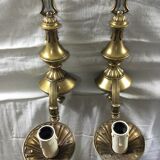 Pair of bronze applique 1 light