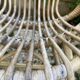 Set of 3 vintage rattan armchairs