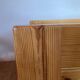 Vintage coffee table in pine and smoked glass