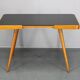 1960s Beech Coffee Table with Glass Top , Czechoslovakia