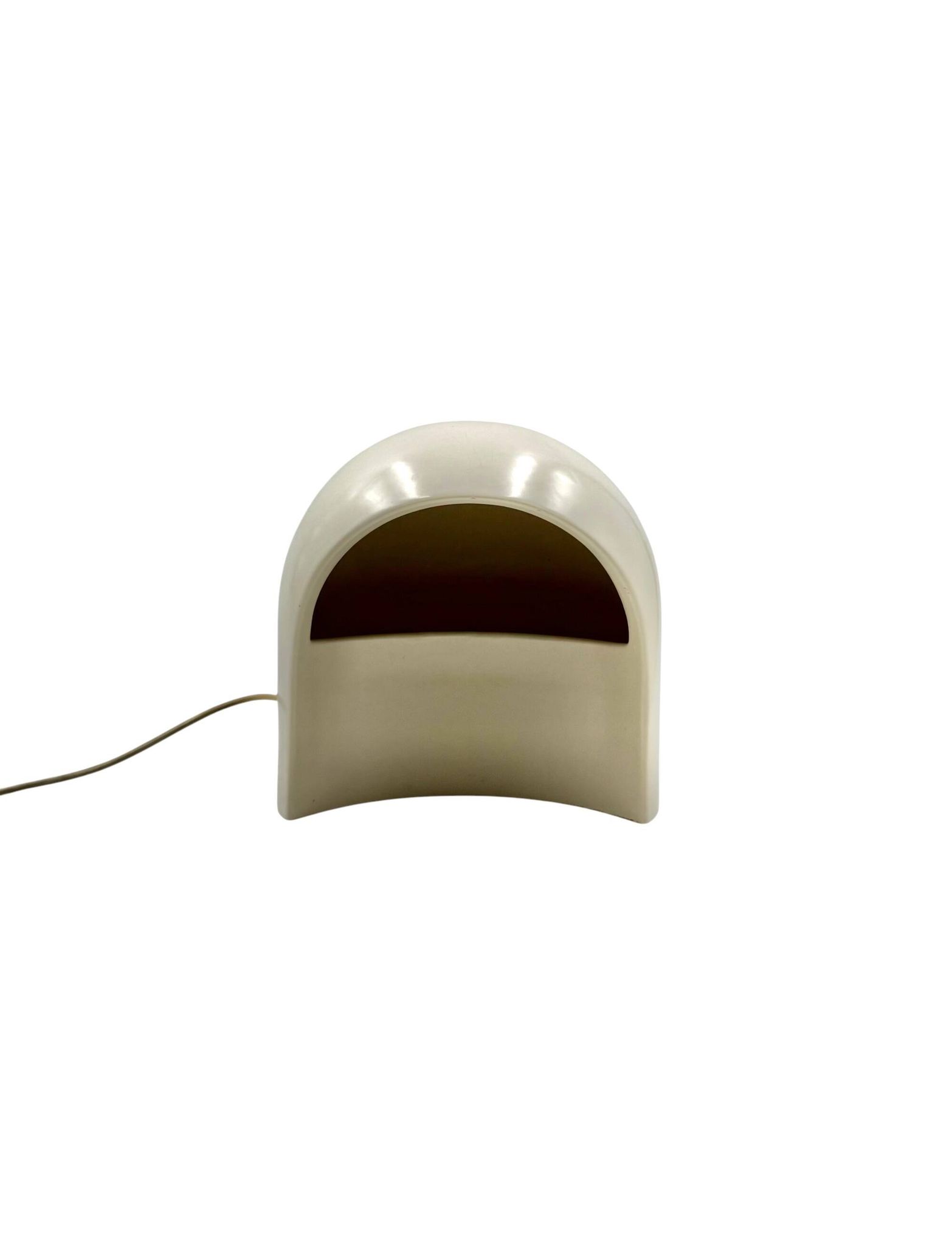 Lampe de table en céramique blanche organique, Italie 1970