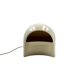 Organic white ceramic table lamp, Italy 1970