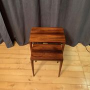 Pair of rosewood tables 64 B, designed by Erik Riisager Hansen, Haslev Møbelsnedkeri, Denmark, 196