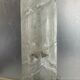Vintage wall lamp in glass and brass 70s