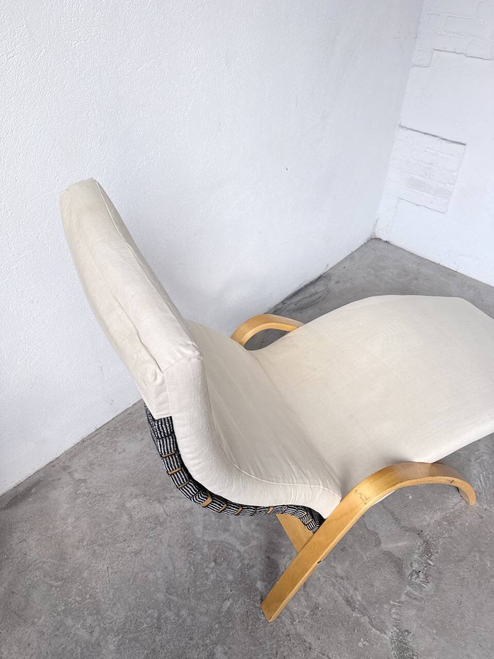 Transat hêtre bois courbé Ikea vintage Kim Samson