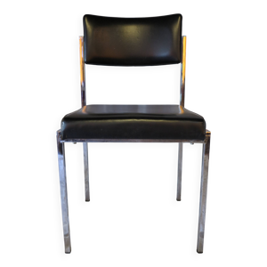 Chaise moderniste métal - cuir