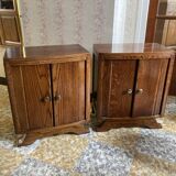 2 bedside tables or bedside table vintage year 1950