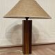 LARGE ROSEWOOD LAMP SCANDINAVIAN DESIGN 1960.