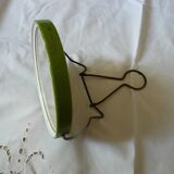 vintage round barber mirror to stand or hang