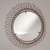 Sun mirror in golden thread 1950 31cm