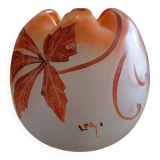 Ball vase signed Legras
