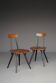 Pirkka chairs by Ilmari Tapiovaara for Laukaan Puu. 1950s.
