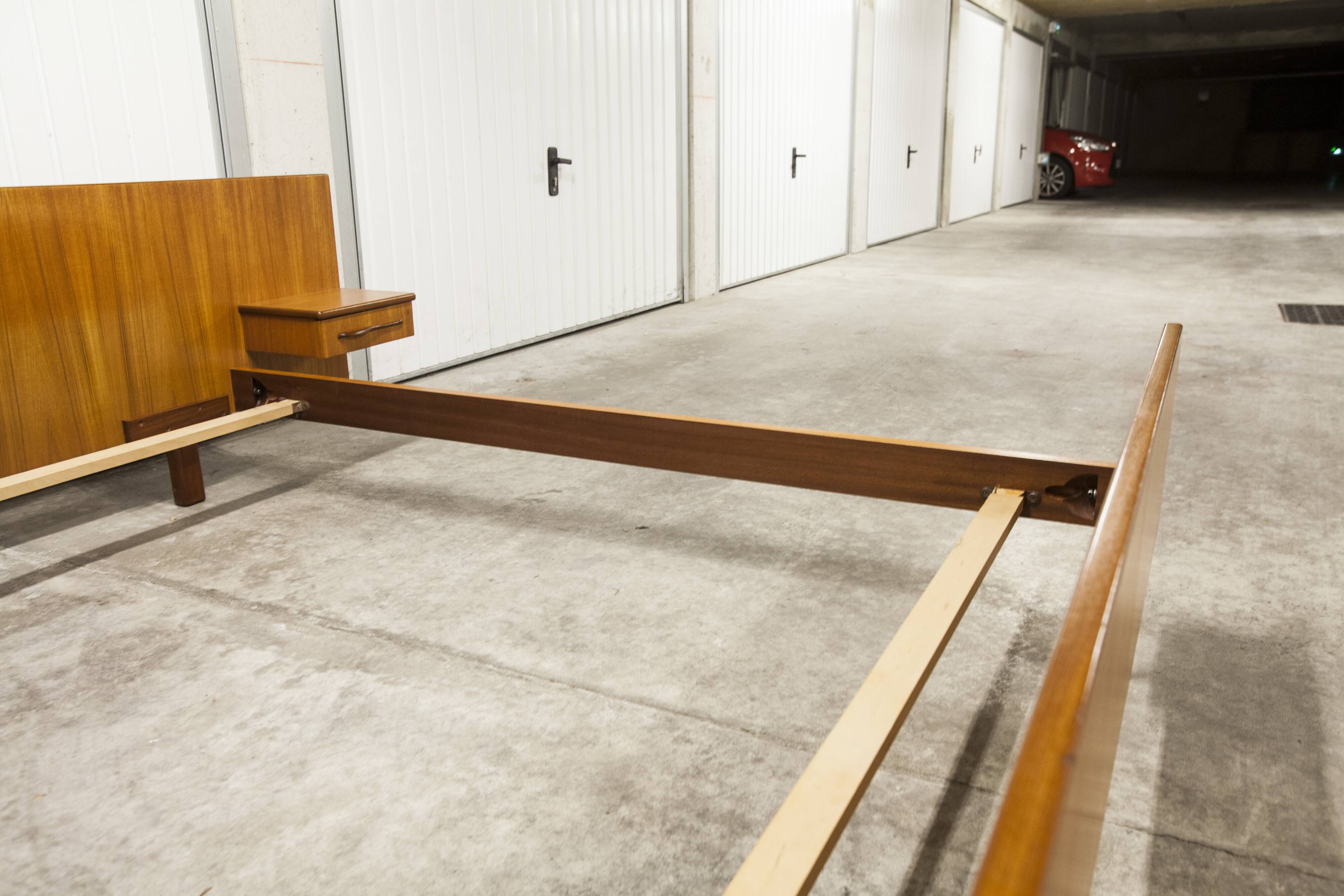 Scandinavian bed 1960 teak