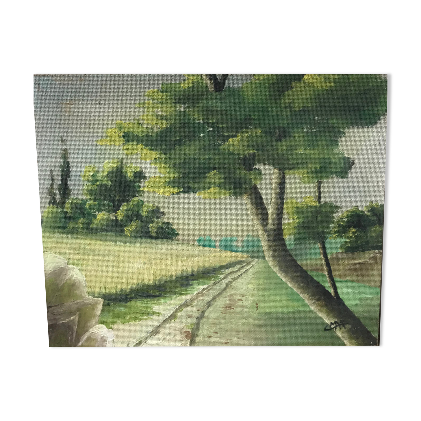 Landscape oil painting