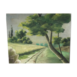 Peinture huile paysage