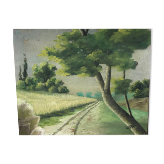 Landscape oil painting