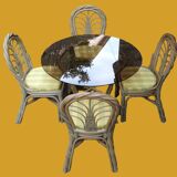 Bamboo garden dining set