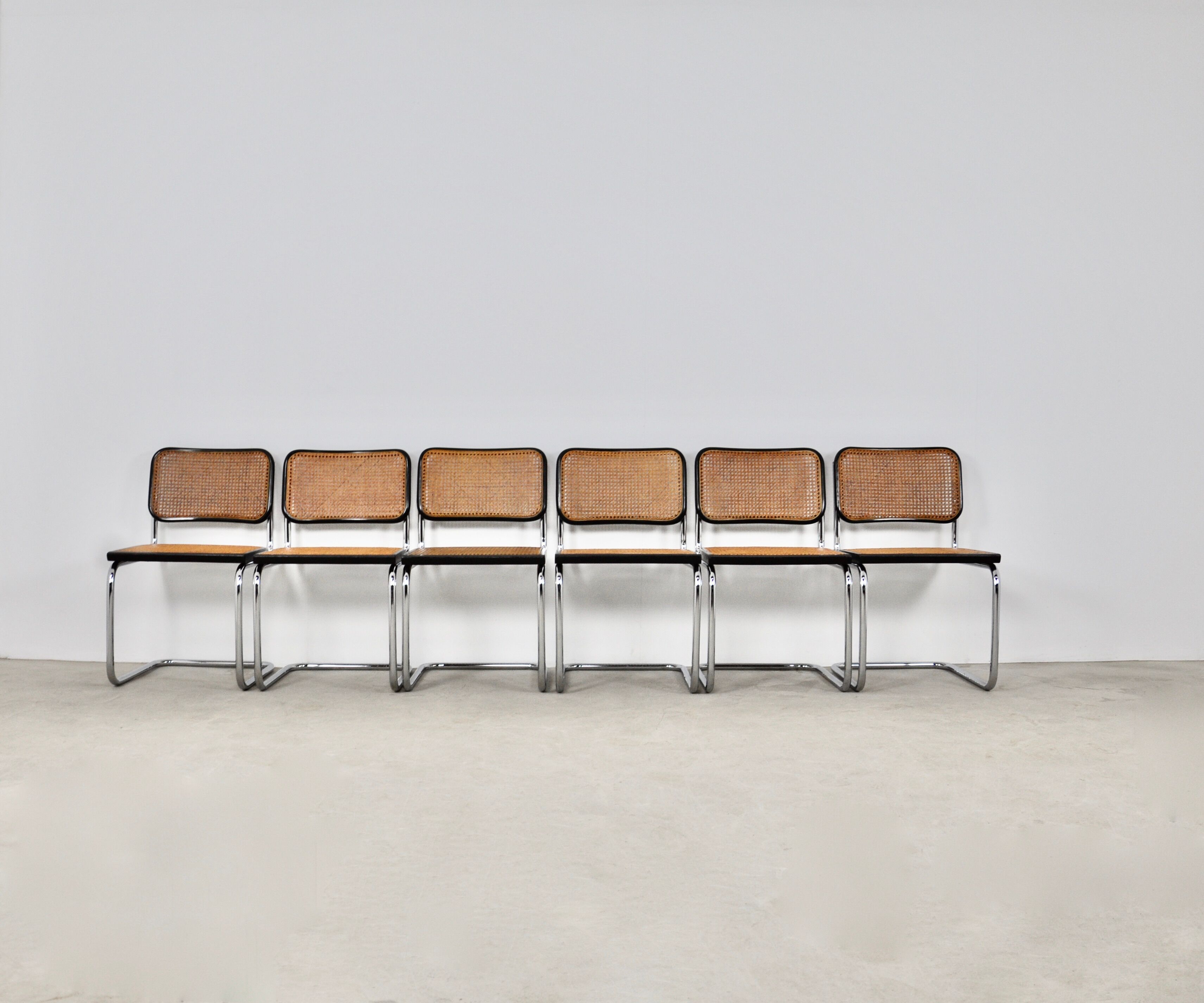 Set of 6 chairs B32 By Marcel Breuer