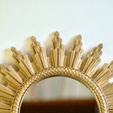 1970s Italian Gold Sun Mirror