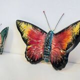 Vintage ceramic wall butterflies
