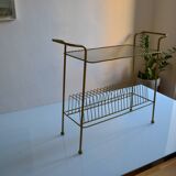 Vintage end table / coffee table & magazine rack