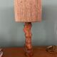 Wooden lamp and vintage rope