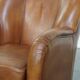 Design Armchair Made from High-Quality Sheepskin Leather