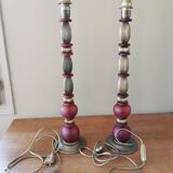 Pair of vintage lamp bases by Julie Prisca