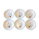 6 flat plates from the 50s Salins model Jocelyne